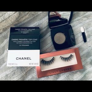 Chanel top coat and lashes